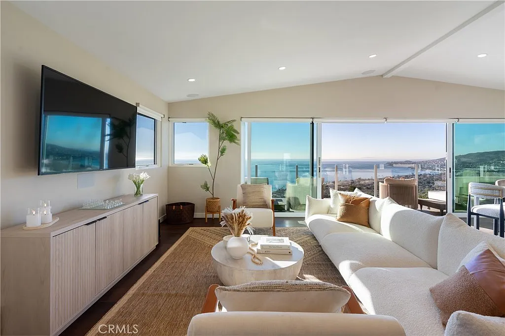 The Laguna Beach living room after Lumina, professionally restaged